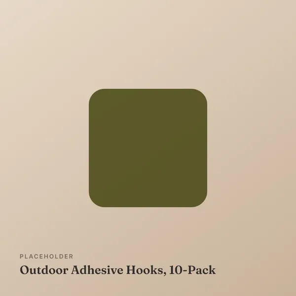 Outdoor Adhesive Hooks, 10-Pack