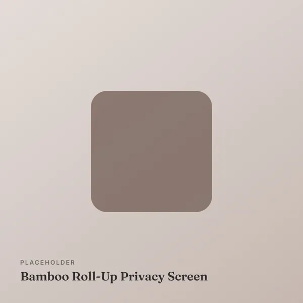Bamboo Roll-Up Privacy Screen