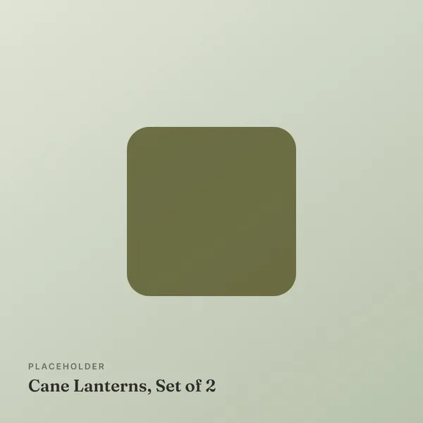 Cane Lanterns, Set of 2