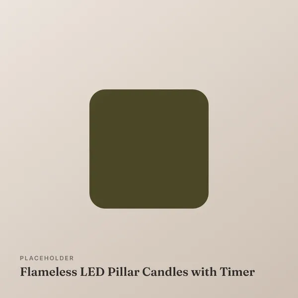 Flameless LED Pillar Candles with Timer