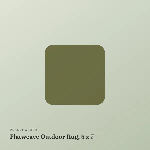Flatweave Outdoor Rug, 5 x 7
