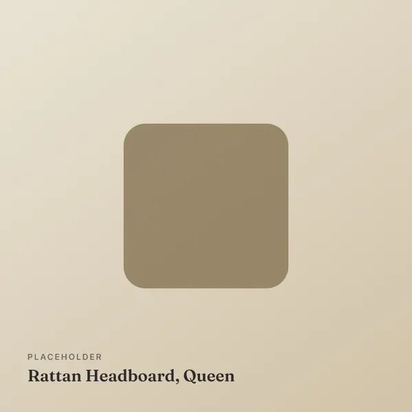 Rattan Headboard, Queen
