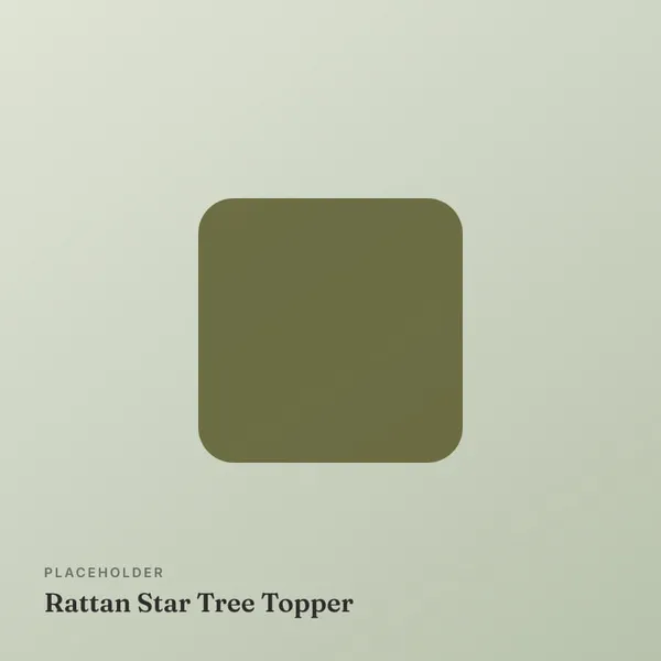 Rattan Star Tree Topper
