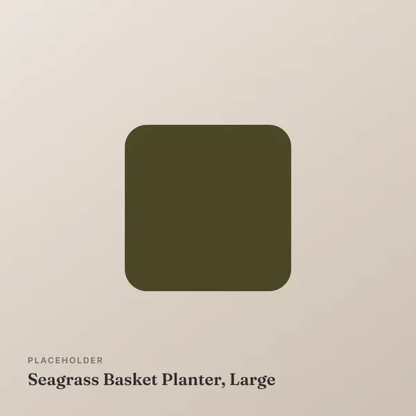 Seagrass Basket Planter, Large