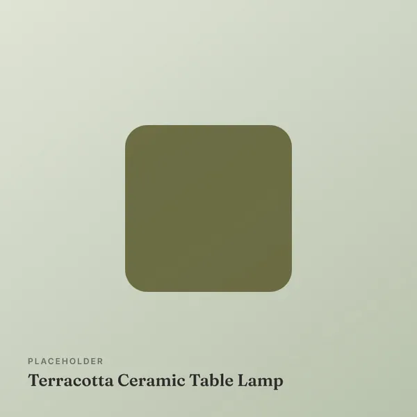 Terracotta Ceramic Table Lamp